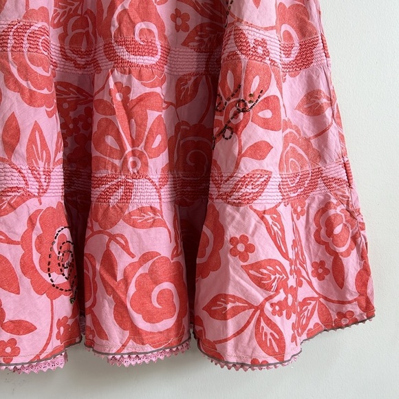 Burning Torch floral flare midi skirt 6 - Picture 3 of 9